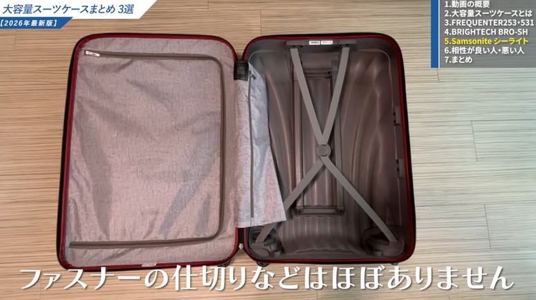 内装は非常にシンプルな構造