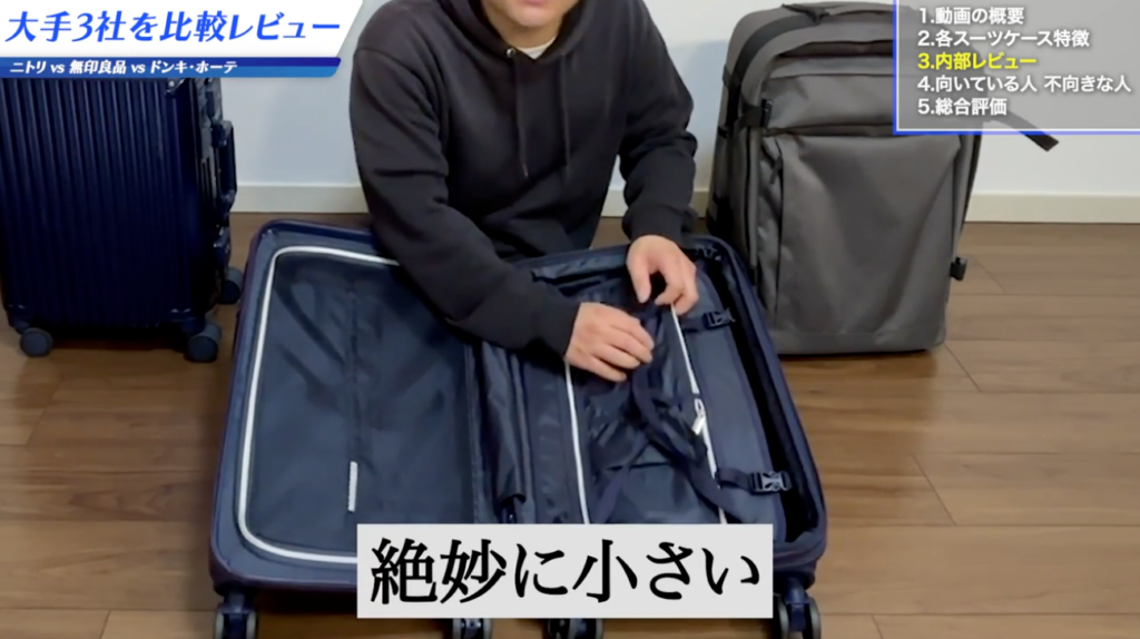 ポケットは小さい