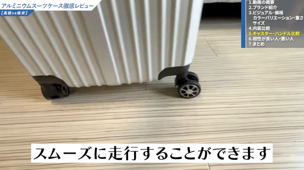 TPE素材のキャスター