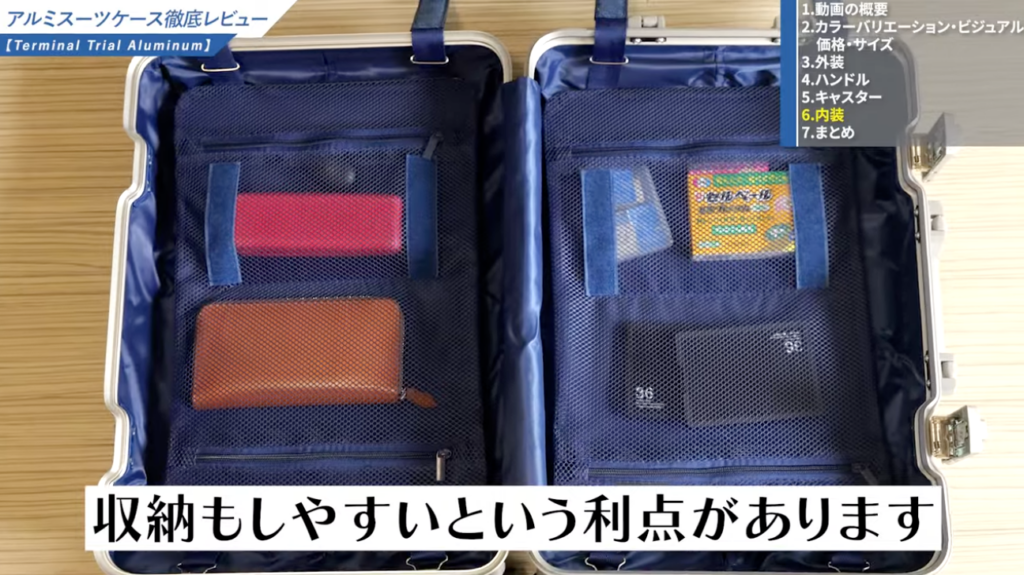 小分けポケットが4つも搭載