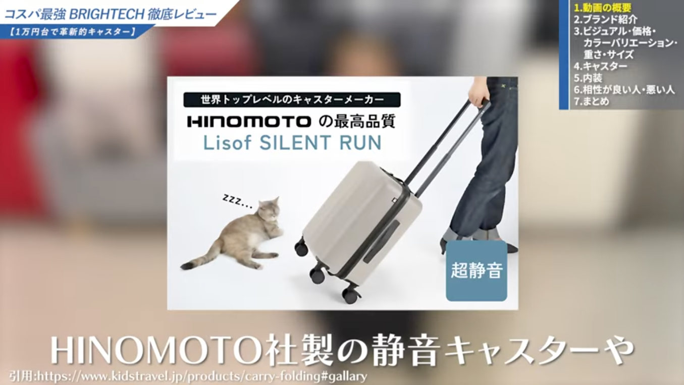 日乃本製静音Lisofキャスター