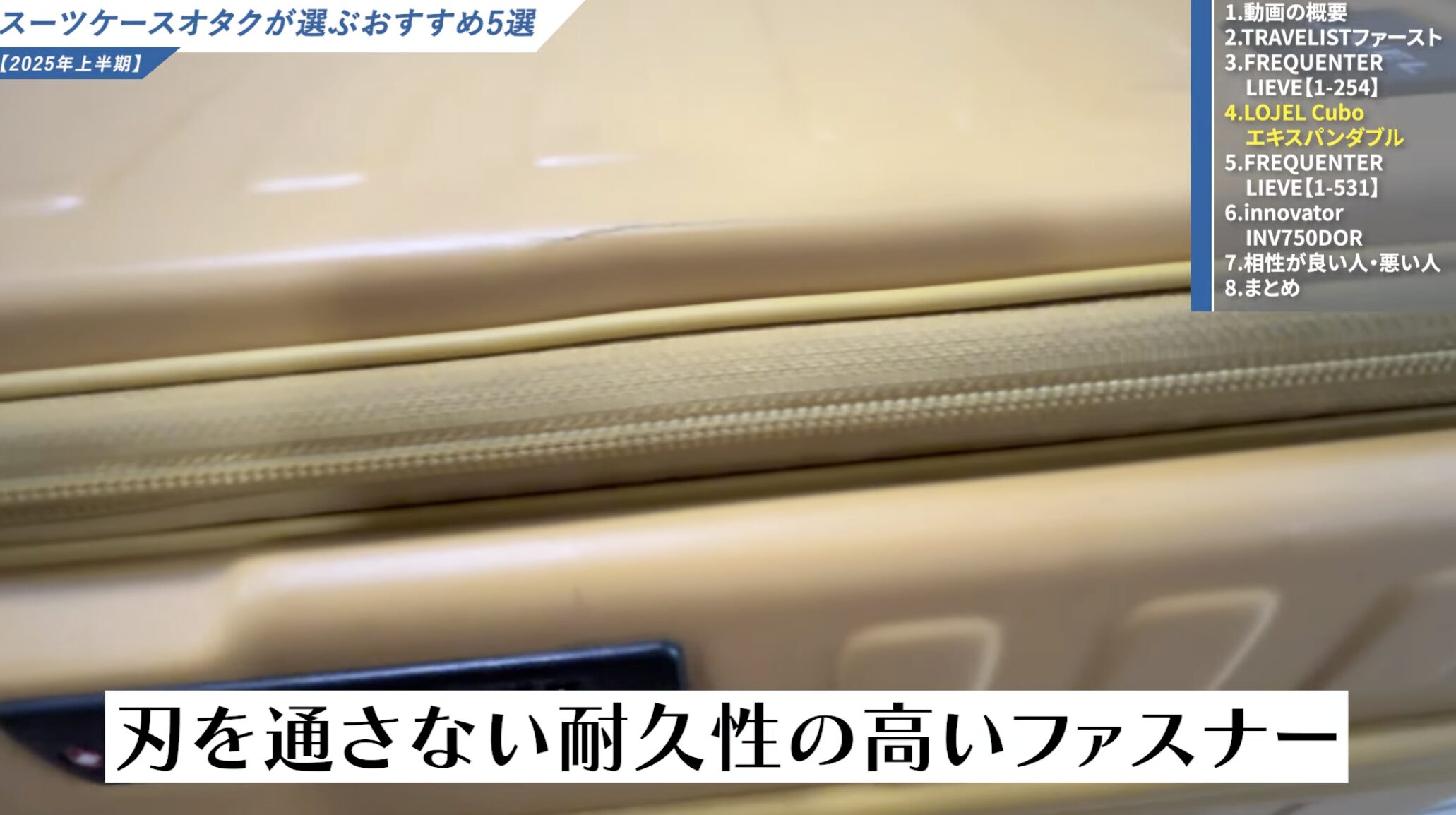 こじ開けに強い特殊な耐摩耗性ジッパー
