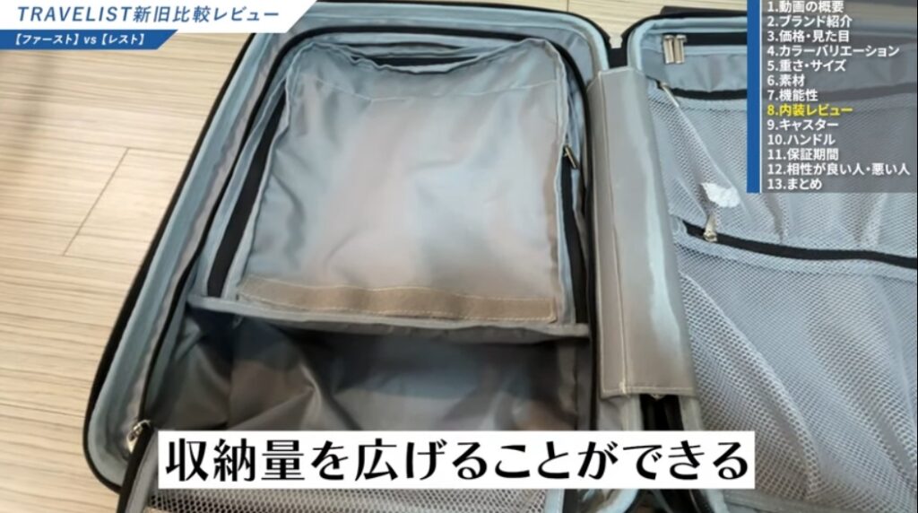 TRAVELIST First内装