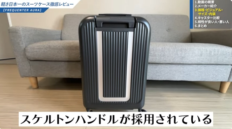 スケルトンハンドルが採用