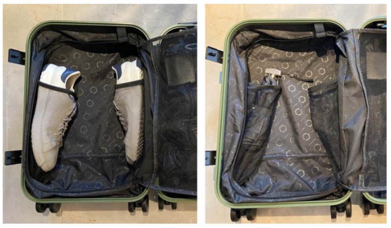 シェルフに厚手の衣類や靴を入れやすい