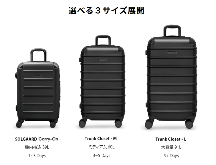 【モデル比較】ソルガードCarry-on ClosetとTrunk Closetの違い