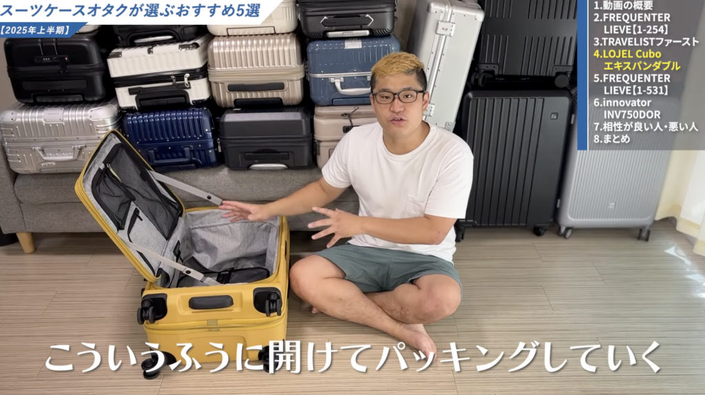 蓋のように開く構造