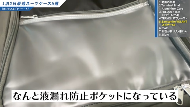 サムソナイト ヴォラント防水ポケット