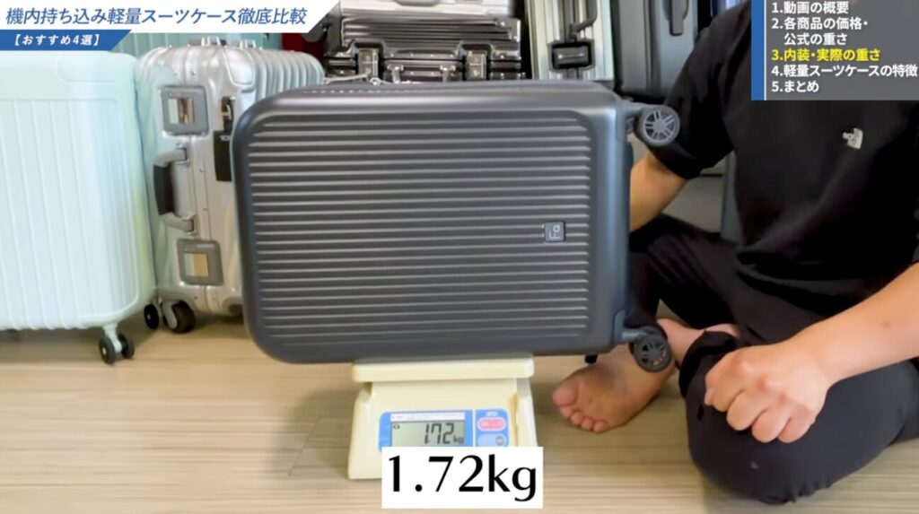 実際に計測すると1.72kg