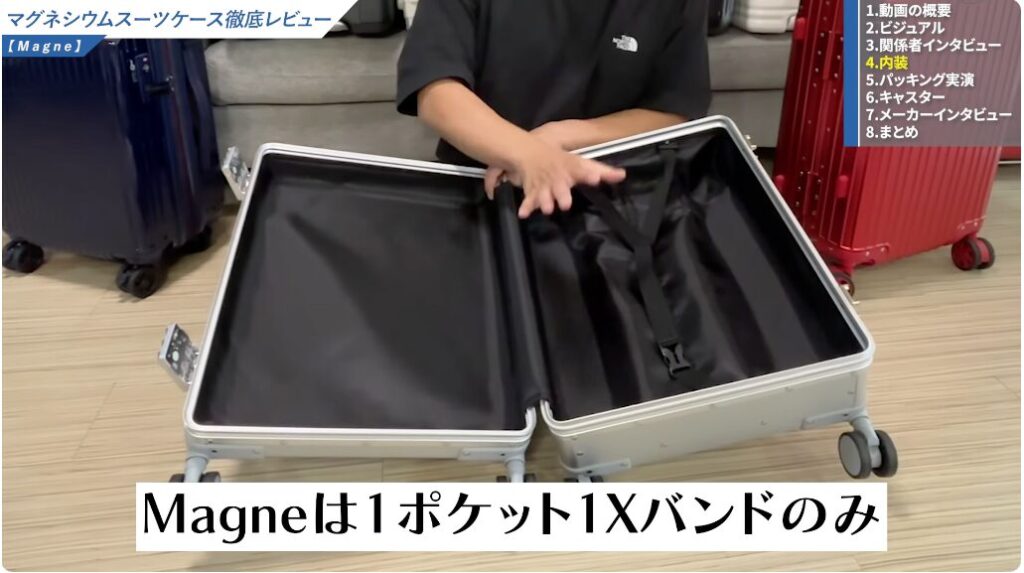 X字バンドのみのシンプルな設計