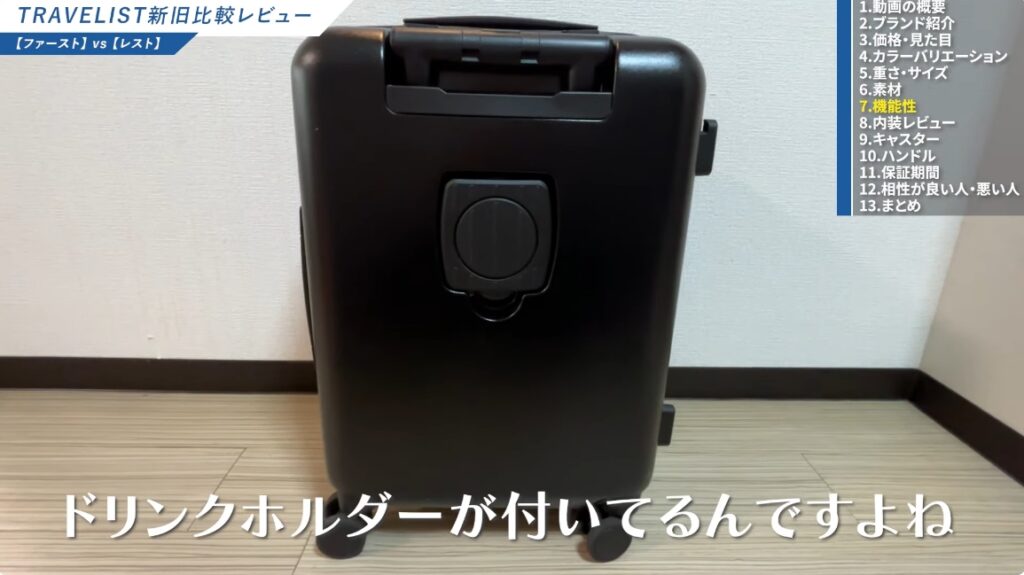 ワンタッチトップオープンが便利なTRAVERIST FIRST-05