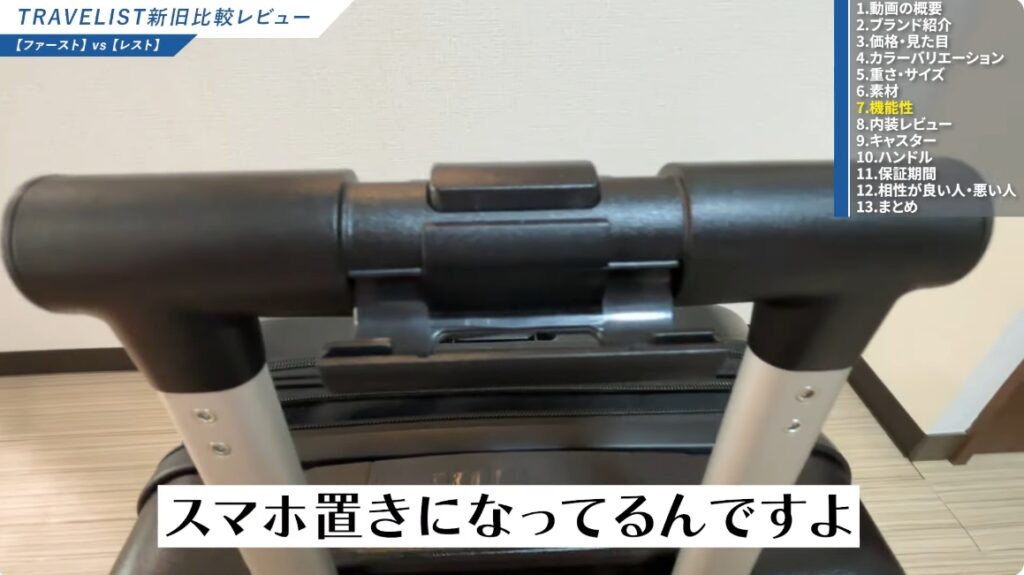 ワンタッチトップオープンが便利なTRAVERIST FIRST-07
