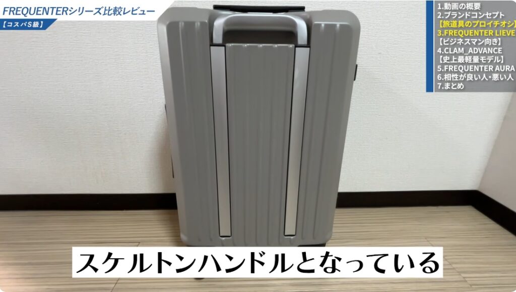 リエーヴェ1-254 ｜機内持ち込みフロントオープンタイプ-04