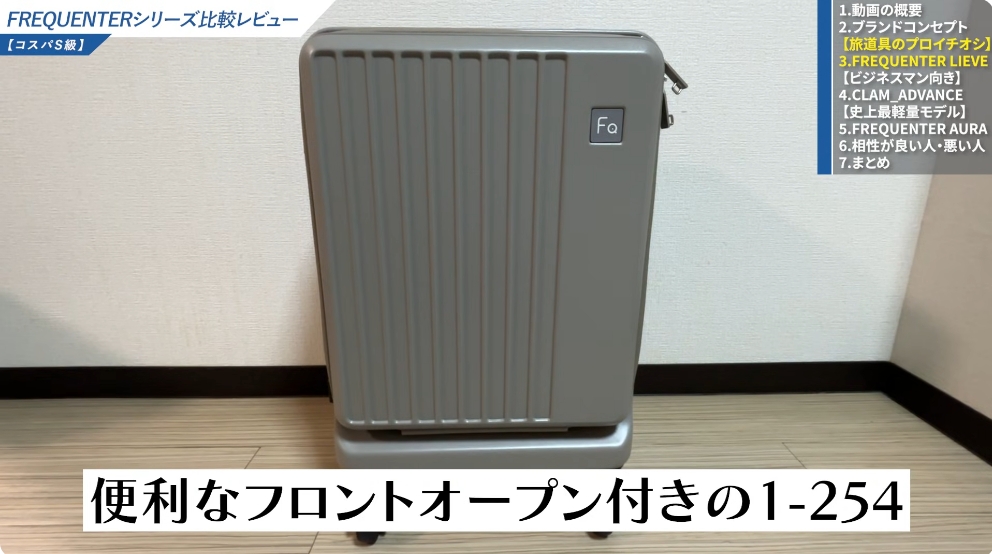 リエーヴェ1-254 ｜機内持ち込みフロントオープンタイプ-01
